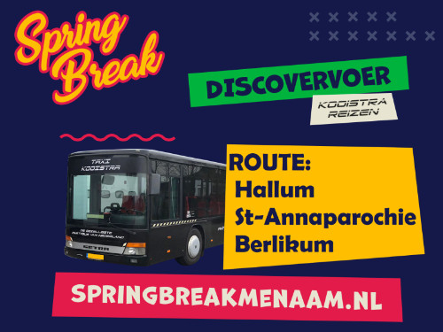 BoostBussen.nl naar Spring Break Menaam 2023 (Hallum, Sint Annaparochie & Berlikum) 