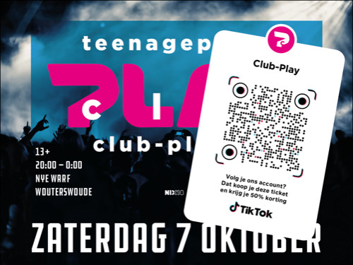 7 October // Club-Play (€5,50) Tik-Tok 50%