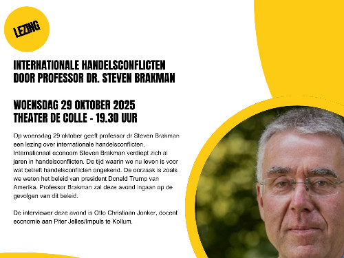Lezing : internationale handelsconflicten door professor dr Steven Brakman | MGTickets