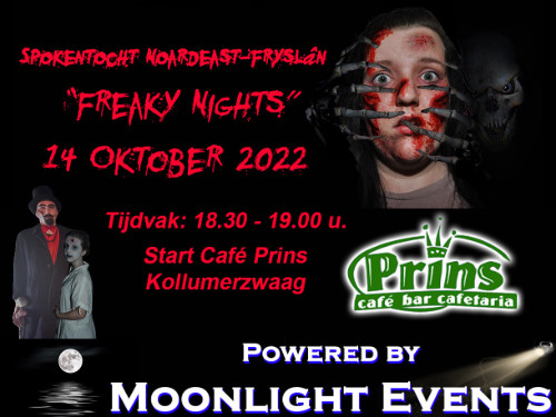 Spokentocht Kollumerzwaag "Freaky Nights" tijdvak 18:30 - 19:00