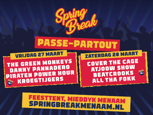 Spring Break | Passe-partout 27 & 28 maart 2026 (18+)