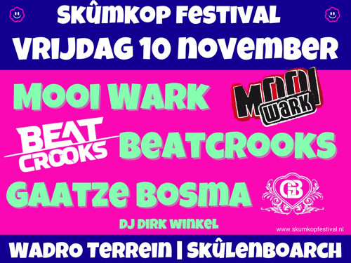 Vrijdag 10 Nov Skûmkop festival 