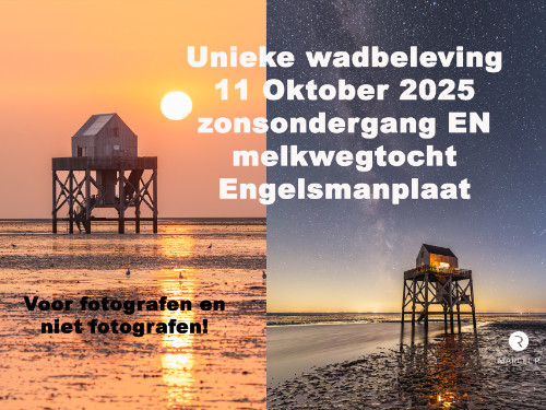 Zonsondergang Melkwegtocht Engelsmanplaat 11 oktober 2025 | MGTickets