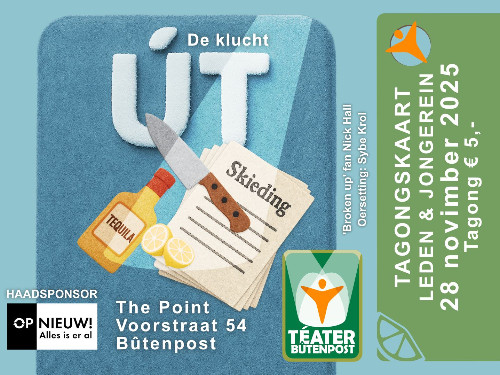 Téater Bûtenpost | Út | 28 novimber 2025  |  Leden en Jongerein | MGTickets