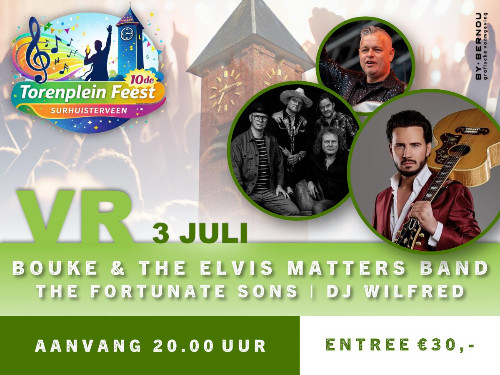 10e Torenpleinfeest Vrijdag 3 juli 2026 | MGTickets